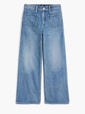 J. Crew Light Blue High-Rise Wide Leg Jeans